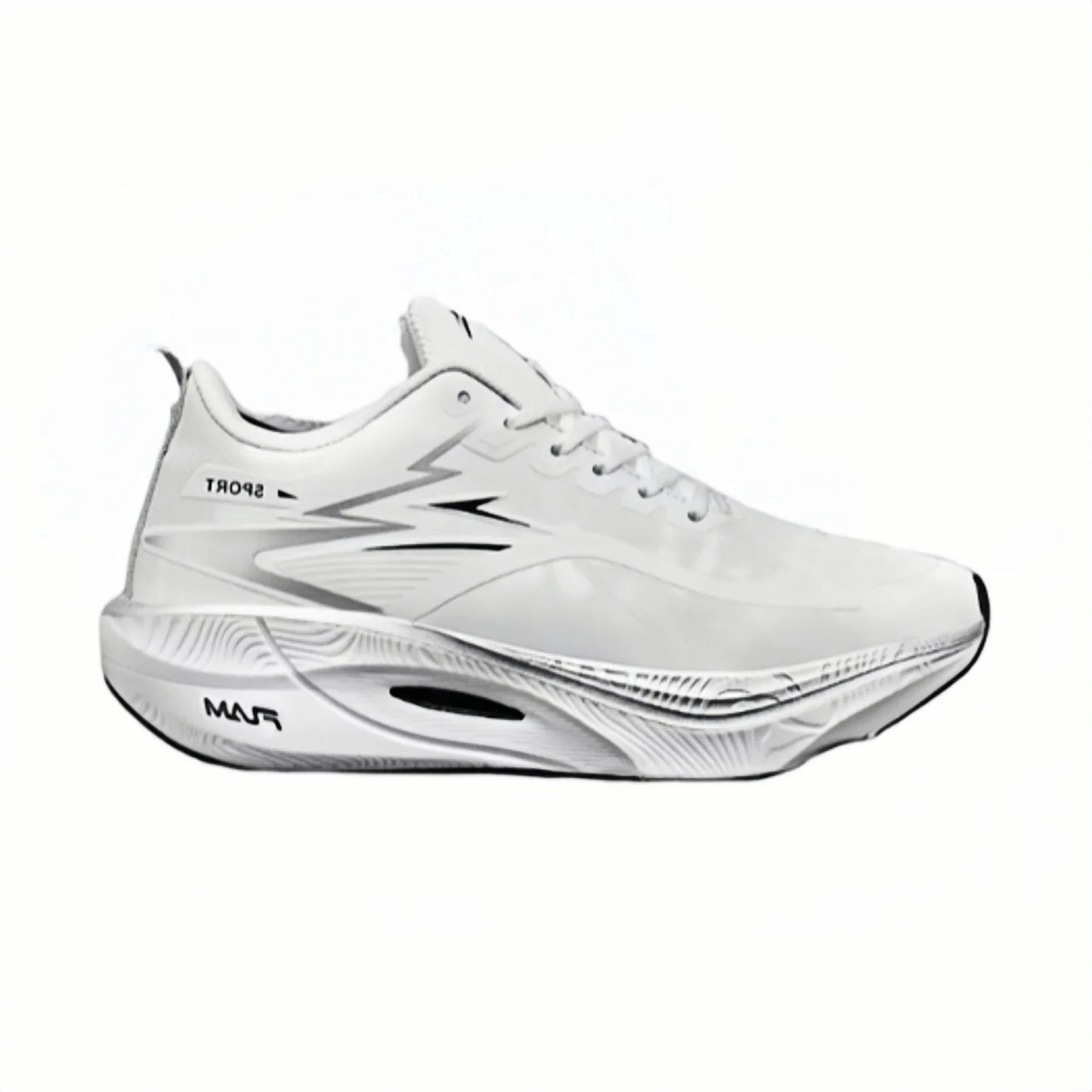 Cloud White Lightweight Breathable Walking Sneakers