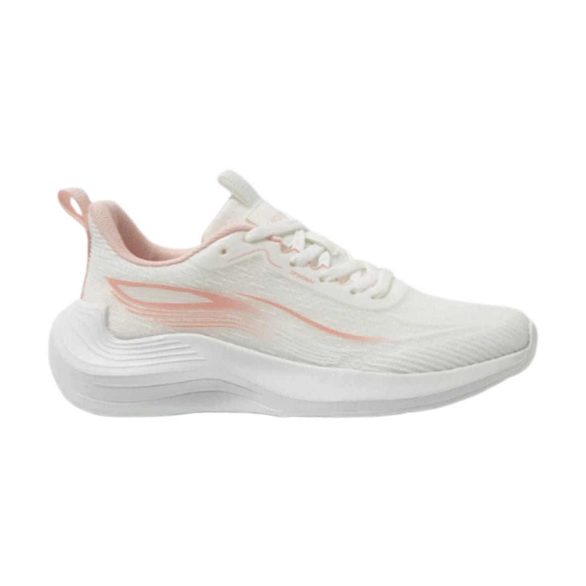 Women’s Off White & Peach Breathable Casual Sneakers