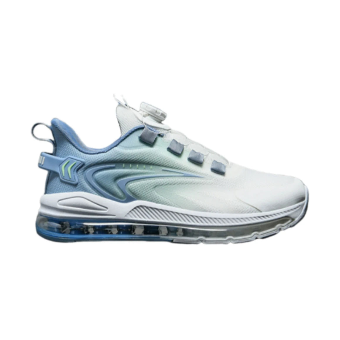 Men’s White Blue Air Cushion Sneakers
