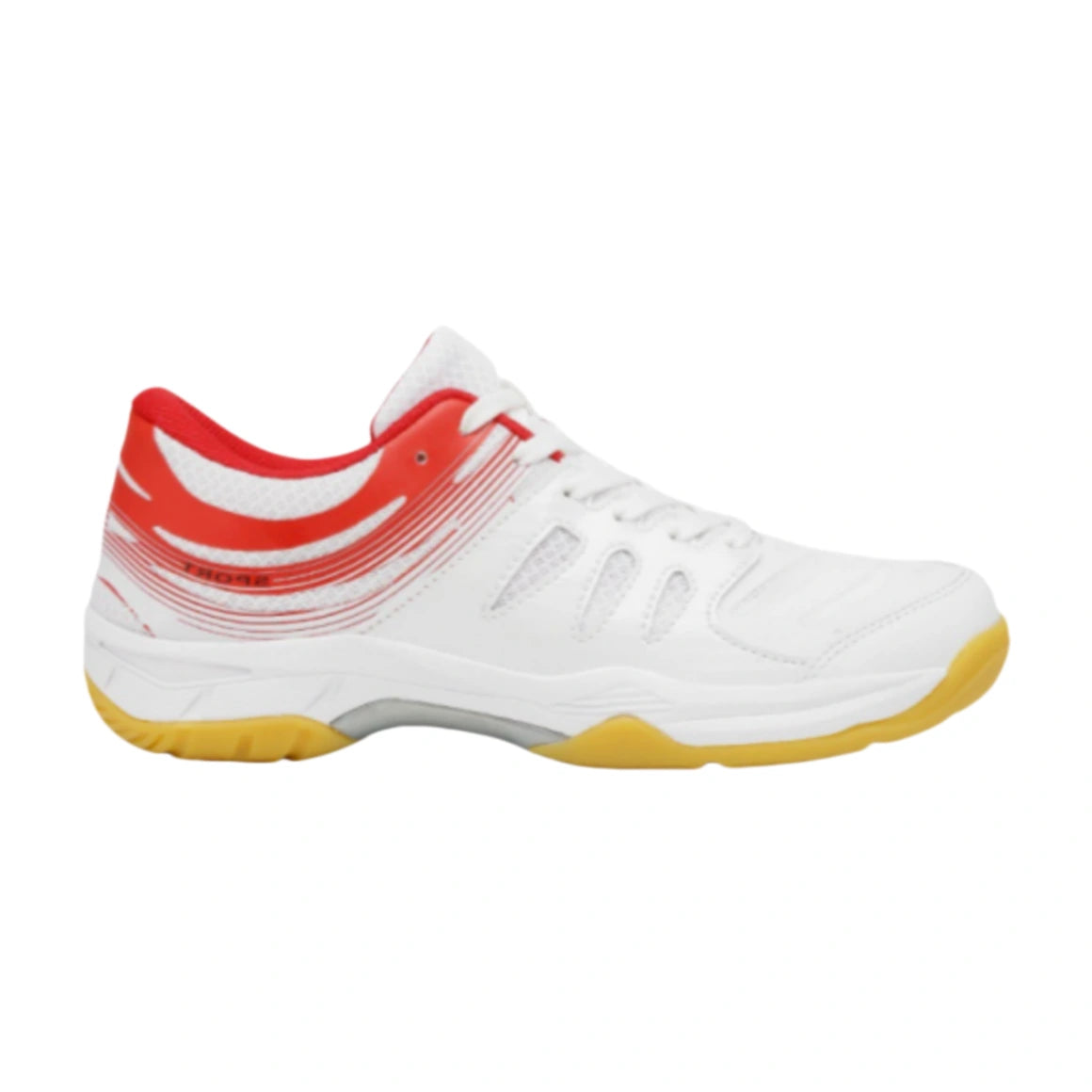 Men’s White Red Court Sneakers