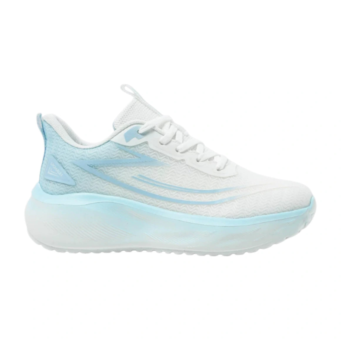 Women’s Cream White & Light Blue Lightweight Cushioned Sneakers