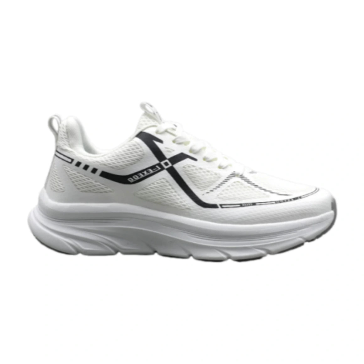Men’s & Women’s White & Black Lightweight Cushioned Running Shoes