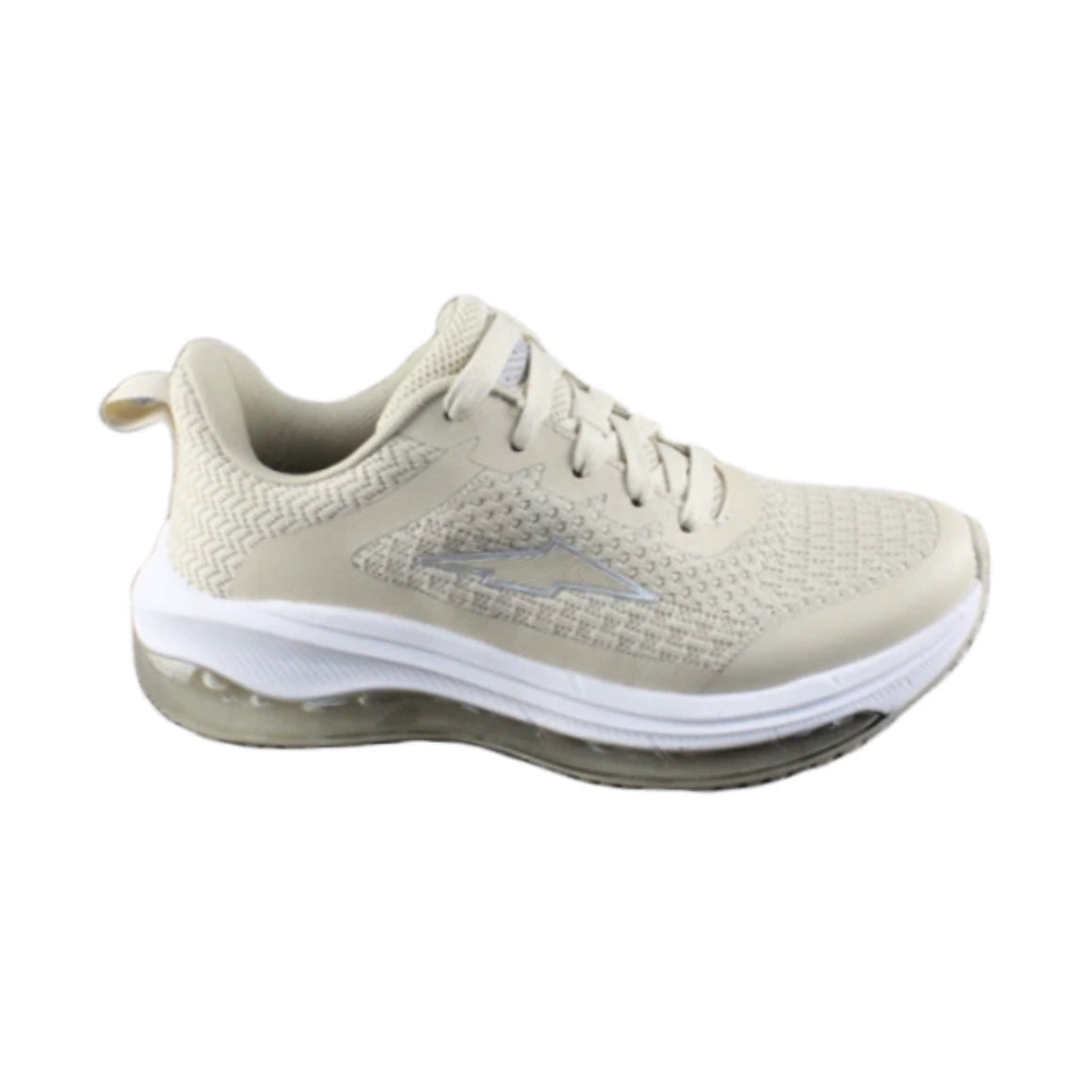 Men’s & Women’s Beige Lightweight Breathable Air Cushion Running Sneakers