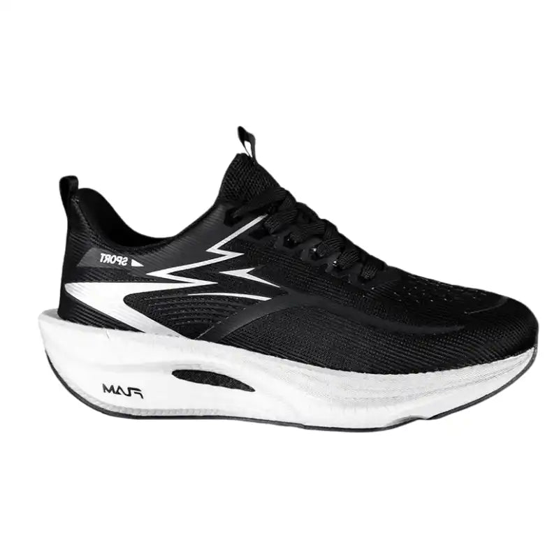 Men’s Black Cushioned Athletic Walking Shoes