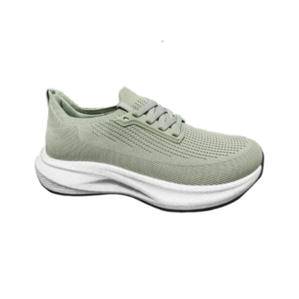 Men’s Sage Green Lightweight Breathable Cushioned Running Shoes