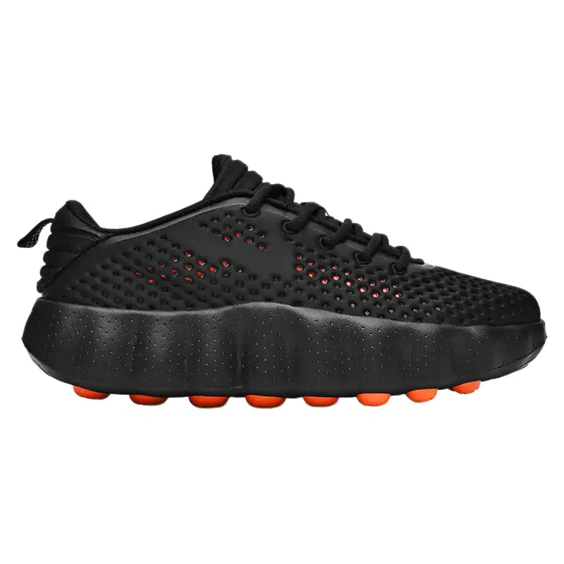 Women’s Cloud Bounce Air Cushion Sneakers | Black Orange
