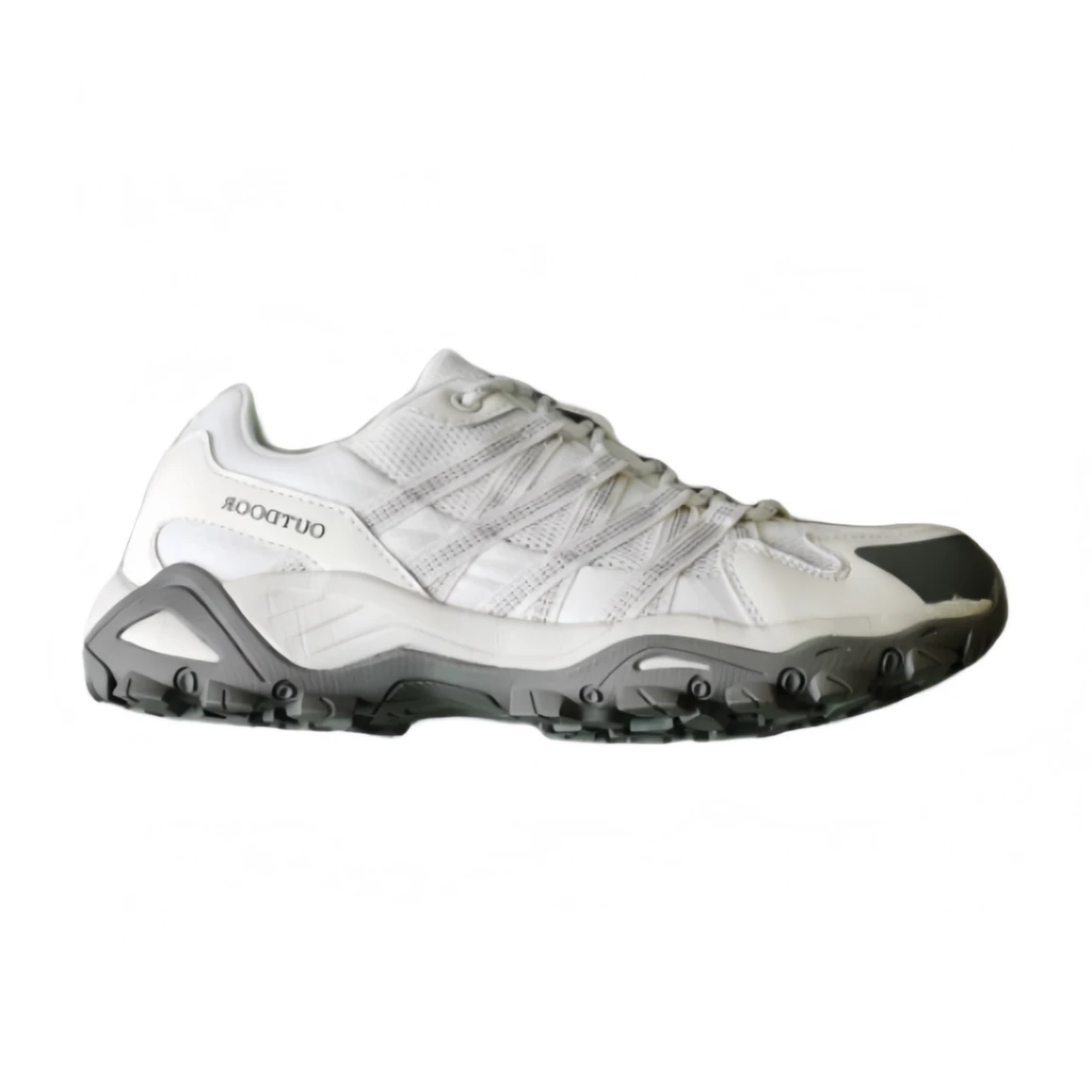 Men’s White Lightweight Breathable Outdoor Hiking Sneakers