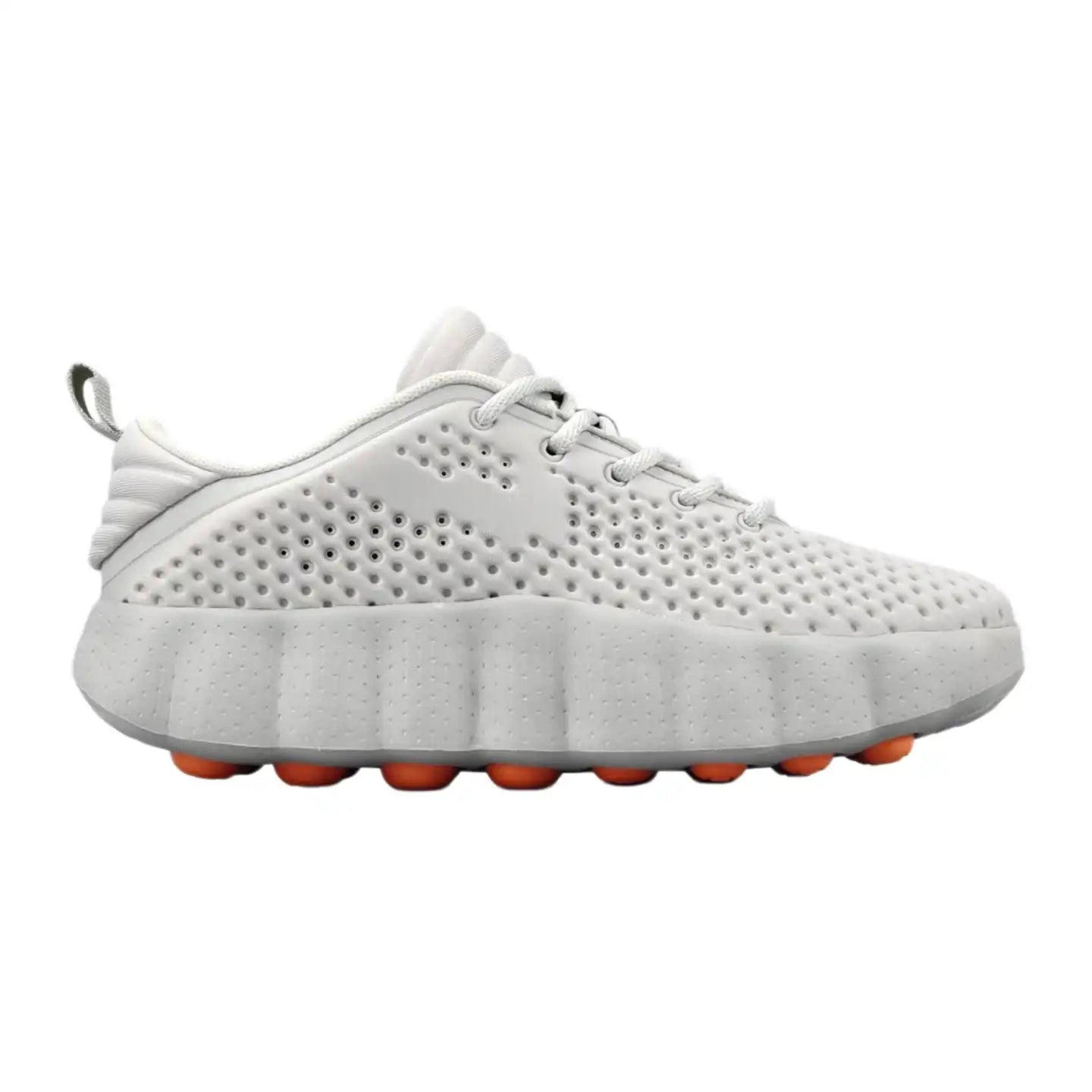 Men’s Cloud Bounce Air Cushion Sneakers | White Orange