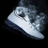 All-White Lightweight Knit Sneakers | Everyday Comfort Walking Shoes