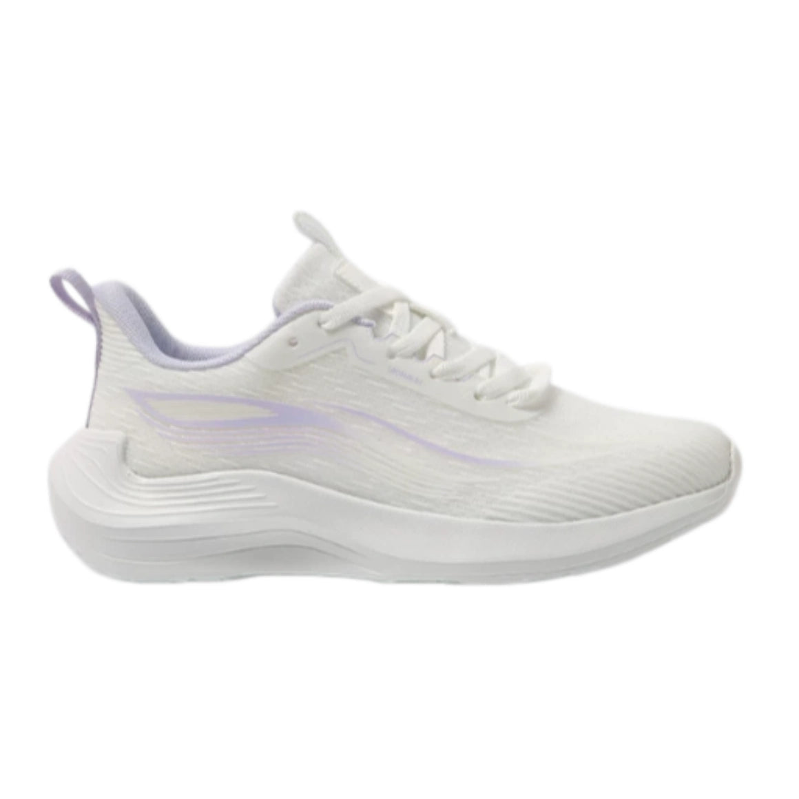 Women’s Off White & Lavender Breathable Casual Sneakers