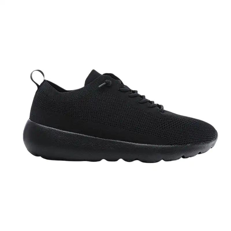 Men’s Black Lightweight Mesh Sneakers | Breathable Soft Sole Casual Walking Shoes