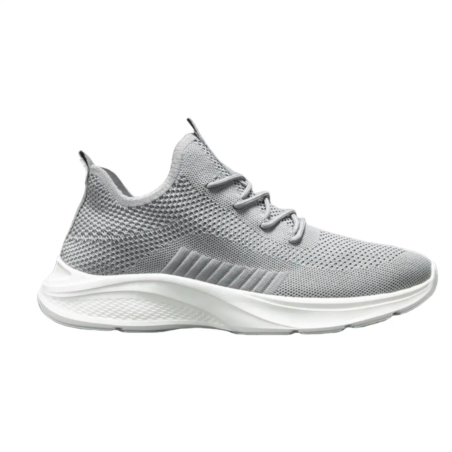 Women’s Grey Mesh Walking Sneakers | Lightweight Breathable Casual Shoes