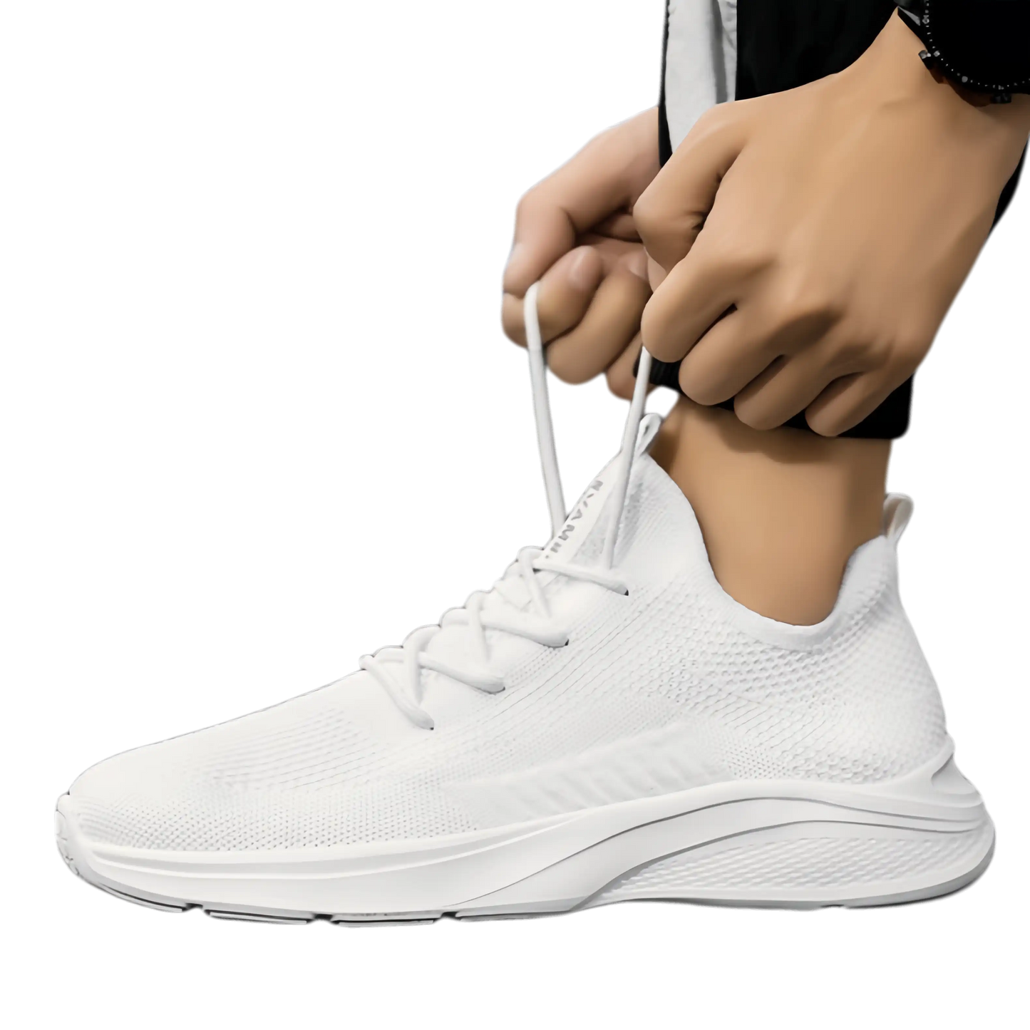 Women’s White Mesh Walking Sneakers | Lightweight Breathable Casual Shoes