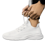 Women’s White Mesh Walking Sneakers | Lightweight Breathable Casual Shoes