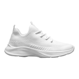 Women’s White Mesh Walking Sneakers | Lightweight Breathable Casual Shoes